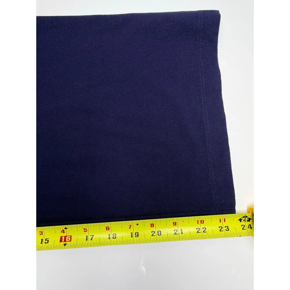 Eileen Fisher Woman Pants Size M RN78121/CA#34460 Navy Pull on Wide Cropped